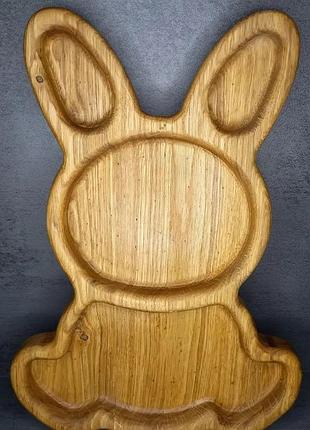 Менажница, деревянная миска в форме зайчика