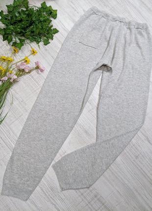 Штани джогери шовк вовна кашемір жіночі сірі2 фото