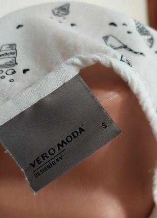 Белая футболка vero moda s с мороженым кока колой отдых4 фото