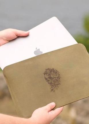 Шкіряний чохол для macbook, шкіряний чохол для ультрабука, шкіряний чохол для будь-якої моделі ноутб1 фото