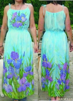 Шифоновый сарафан ириса батик