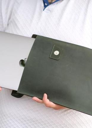Кожаный чехол для macbook, кожаный чехол для ультрабука, кожаный чехол для любой модели ноутбука5 фото