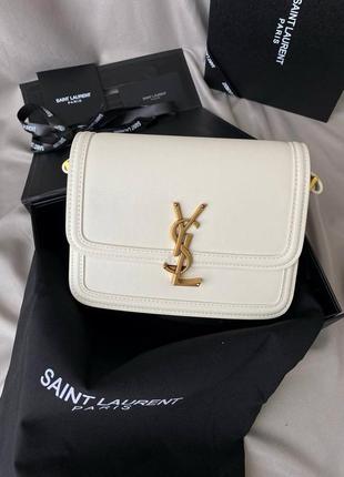 Сумка клатч ів сен лоран кремова yves saint laurent cream2 фото