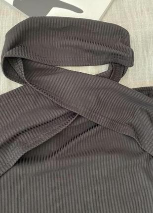 Shein крутая черная оригинальная блузка4 фото
