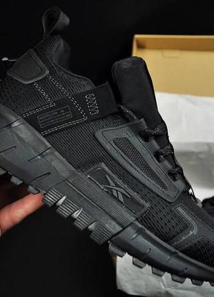 Кроссовки мужские reebok zig kinetica edge all black8 фото