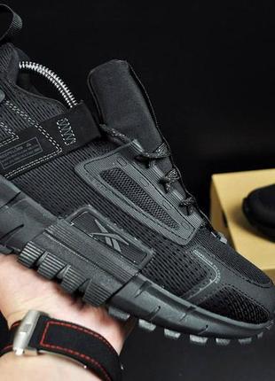 Кроссовки мужские reebok zig kinetica edge all black5 фото