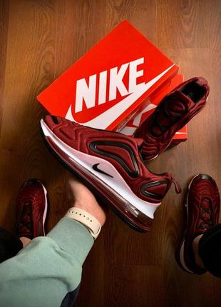 Кросівки чоловічі nike air max 720 burgundy & white