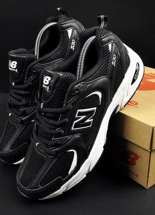 New balance 530 black & white4 фото