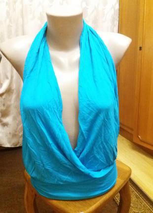 Яркая майка на пляж с открытой спиной 36 р atmosphere !скидка-15%