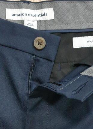 Amazon essentials - 30-32-34 - сині - брюки чоловічі штани мужские4 фото