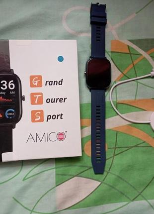 Смарт-часы amico go fun pulseoximeter and tonometer blue