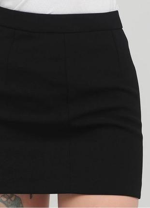 Черная короткая юбка карандаш базовая союзница юбка marc aurel классическая чёрная юбка карандаш