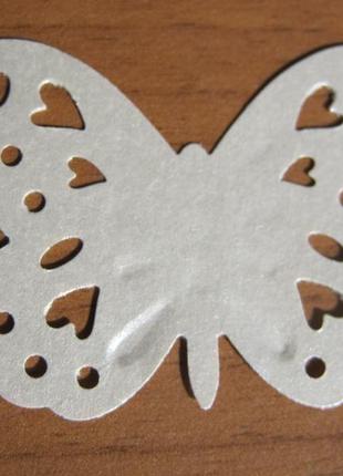 Бабочка ажурная бумажная для скрапбукинга4 фото