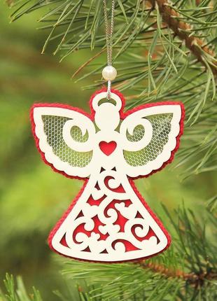 Ялинкова іграшка "ангелок", новорічна іграшка ручної роботи, підвіска на ялинку, новорічний декор