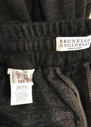 Шерстяные тёплые штаны brunello cucinelli3 фото