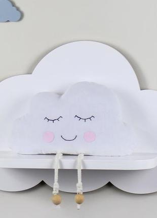Поличка хмаринка, хмаринка, полиця для іграшок, поличка декор для дитячої4 фото