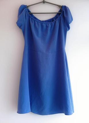 Платье женское синее мини4 фото