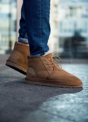 Мужские коричневые угги ugg neumel “chestnut”