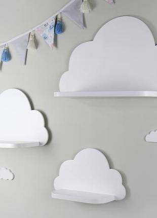 Поличка хмаринка, хмаринка, настінна полиця в дитячу, полиця для іграшок, декор в дитячу6 фото