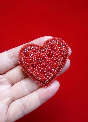 Чарівне серце брошка для щастя, гармонії і любові1 фото
