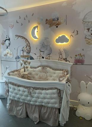 Ночник облако в детскую. светильник для детской. декор для детской комнаты8 фото
