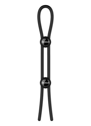 Ерекційне кільце nexus forge double adjustable lasso — black 18+