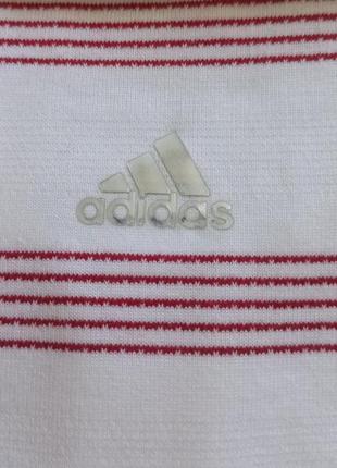 Футболка с хлопком в полоску adidas4 фото