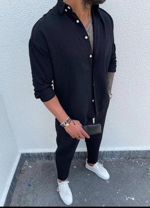 Брючный костюм мужской весенний летний на весну лето демисезонный деловой базовый...