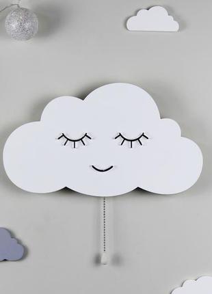 Нічник хмара в дитячу. світильник на акумуляторі для дитячої. декор для дитячої кімнати3 фото