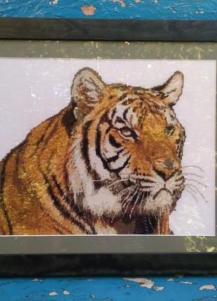 Вышивка тигр1 фото