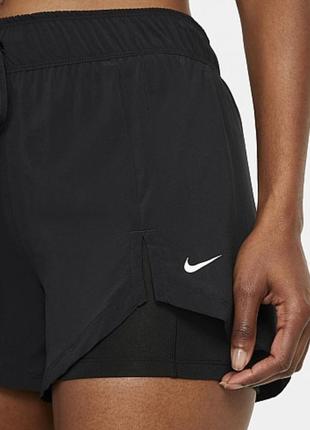 Новые шорты nike pro flex women's 2-in-1 black4 фото