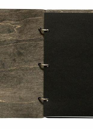 Дерев'яний блокнот з ультрафіолетовим друком mr. craft "твій погляд арт" a5 210x170 мм 100 аркушів н6 фото