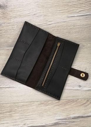 Кожаный кошелёк-портмоне из натуральной кожи!2 фото