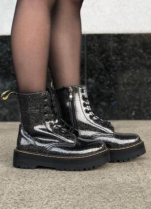 Зимние ботинки dr. martens jadon galaxy женские на платформе4 фото