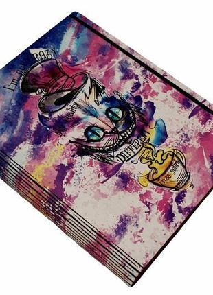 Деревянный блокнот с ультрафиолетовой печатью mr. craft "чеширский кот" a5 210x170 мм 100 листов на2 фото