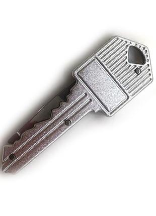 Нож складной "ключ" брелок хром2 фото