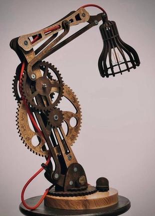 Дерев'яна настільна лампа mr. craft "майя" 60w 4200k loft