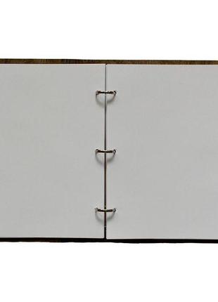 Деревянный блокнот mr. craft "патриот" a5 210x170 мм 100 листов с гибким переплетом8 фото