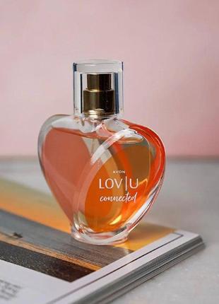 Женская парфюмная вода lov u connected avon, 50 мл ( лав ю конектед эйвон)1 фото