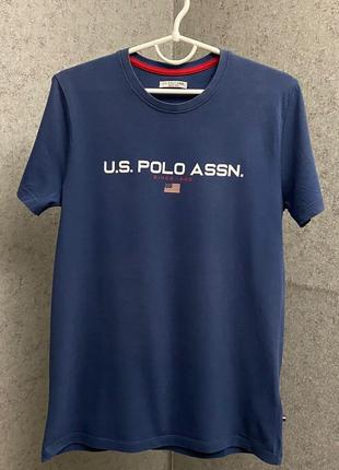 Синяя футболка от бренда u.s. polo assn2 фото