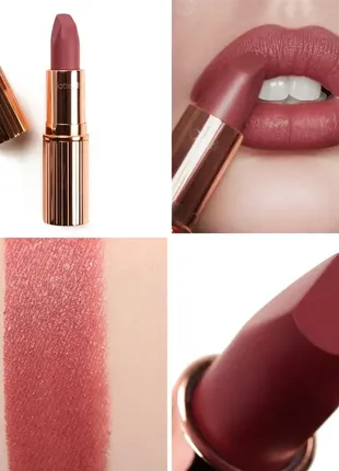 Помада матова charlotte tilbury matte revolution pillow talk 2 medium sample без коробки 1.1 г7 фото