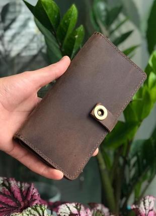 Шкіряний гаманець "derby" табак.