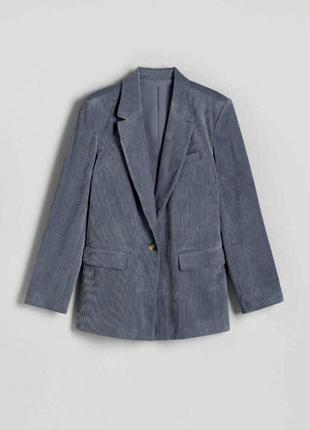 Вельветовый пиджак оверсайз m&s collection
