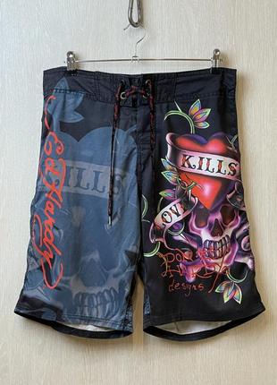 Пляжные шорты ed hardy1 фото