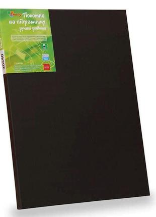 Холст на подрамнике rosa мелкое зерно хлопок черный акриловый грунт 50 x 50 см (4820149873688)1 фото