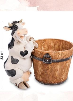 Кашпо "корова з діжкою" 38 см sealmark3 фото