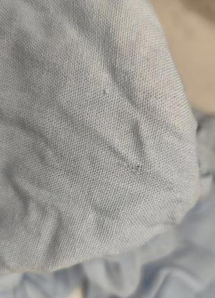 Сукня жіноча літня лляна льон легка натуральна тканина ге парить блакитна4 фото