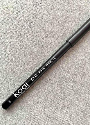 Чорний контурний олівець kodi 02е eyeliner pencil2 фото