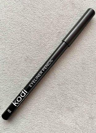Чорний контурний олівець kodi 02е eyeliner pencil