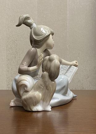 Фарфоровая статуэтка lladro «урок истории».6 фото